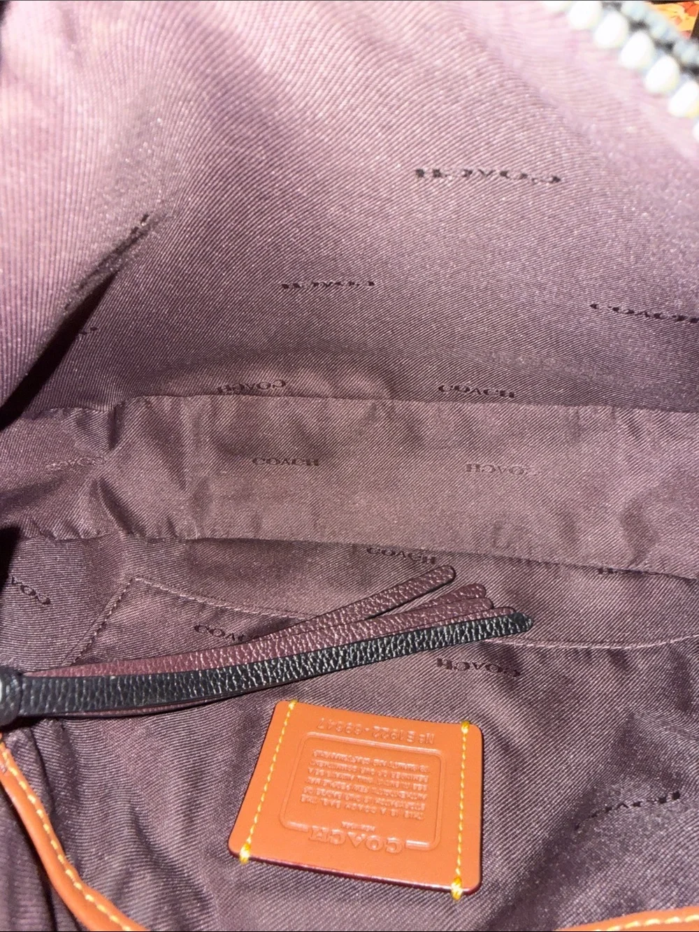 Coach canvas shoulder